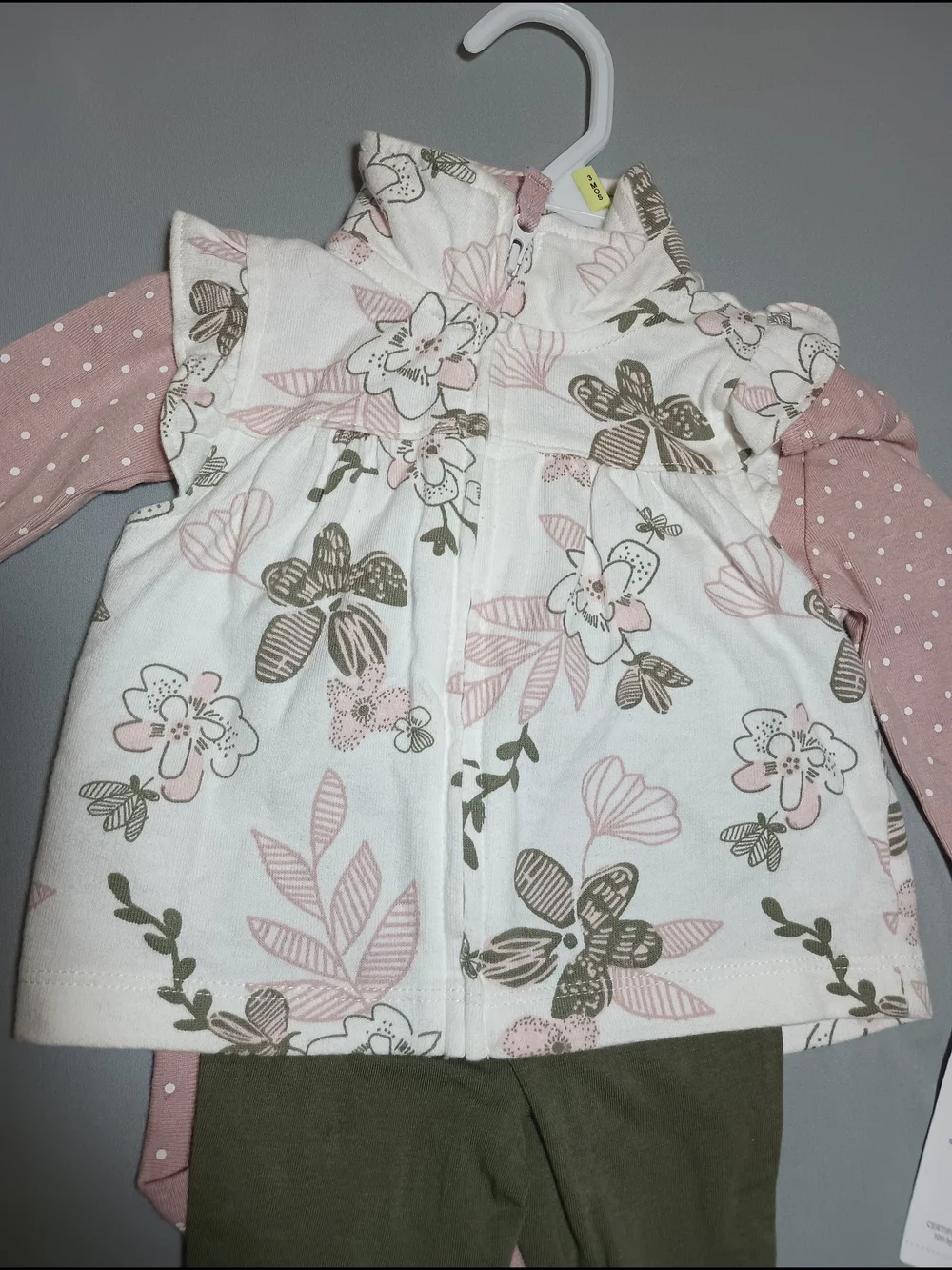 Carter's Baby Girl 3-Piece Floral Little Vest Set